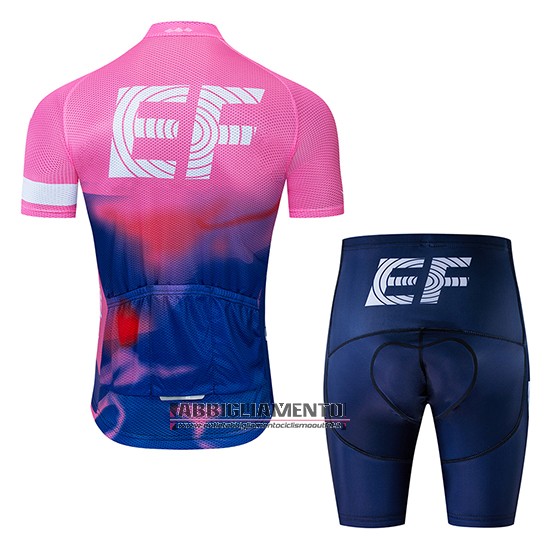 Abbigliamento EF Education First 2019 Manica Corta e Pantaloncino Con Bretelle Rosa Blu - Clicca l'immagine per chiudere